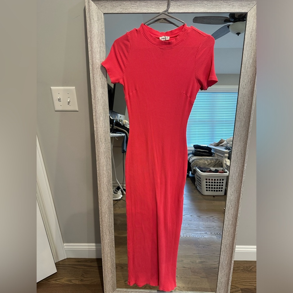 BRAND NEW NEVER WORN Sugar Lips Maxi Pink dress